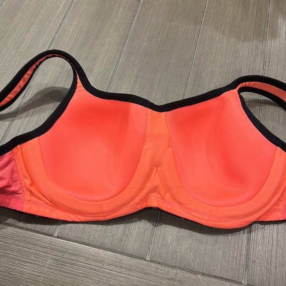 Panache Black & Coral Sport Bra - Picture 9 of 10